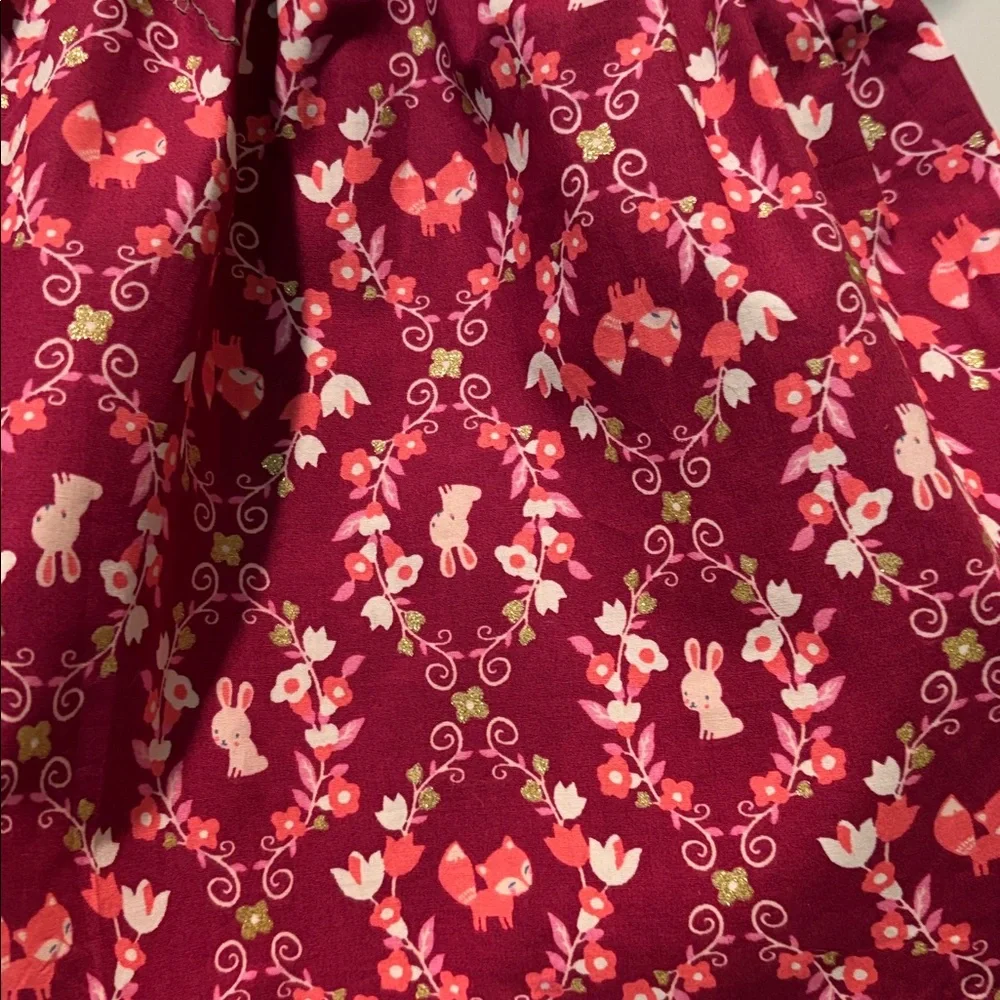 NWT Gymboree Burgundy Baby Dress with Gold Trim